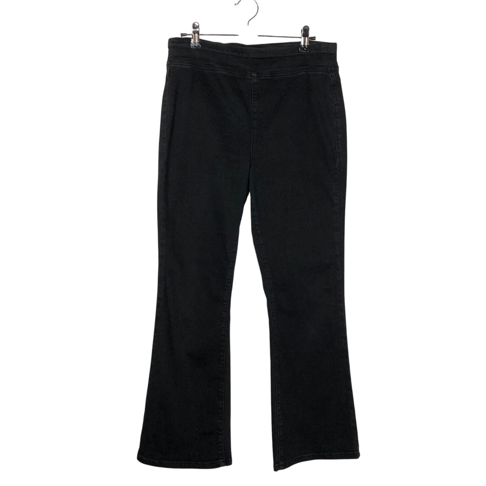 We the Free Womens Pull On Flare Jeans Size M Black Festival Boho Retro‎